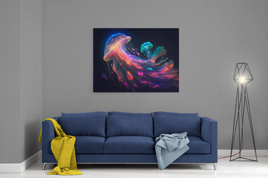 Obraz Neonowe meduzy