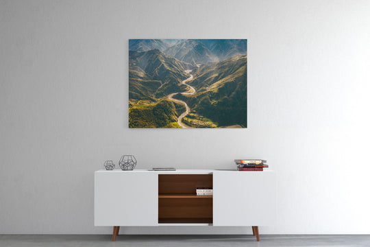 Obraz Kręta droga w górach