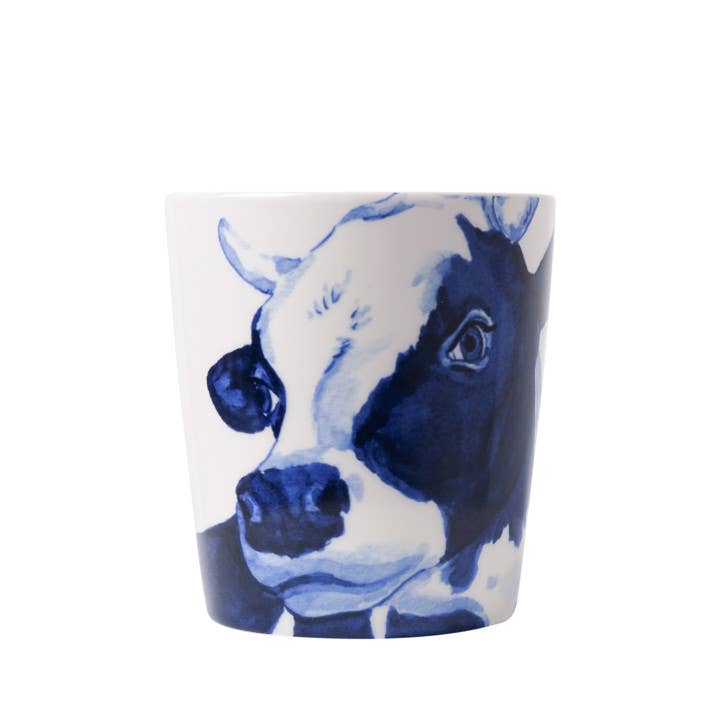 Ceramiczny kubek ze złotym uchem – Holenderska Krowa