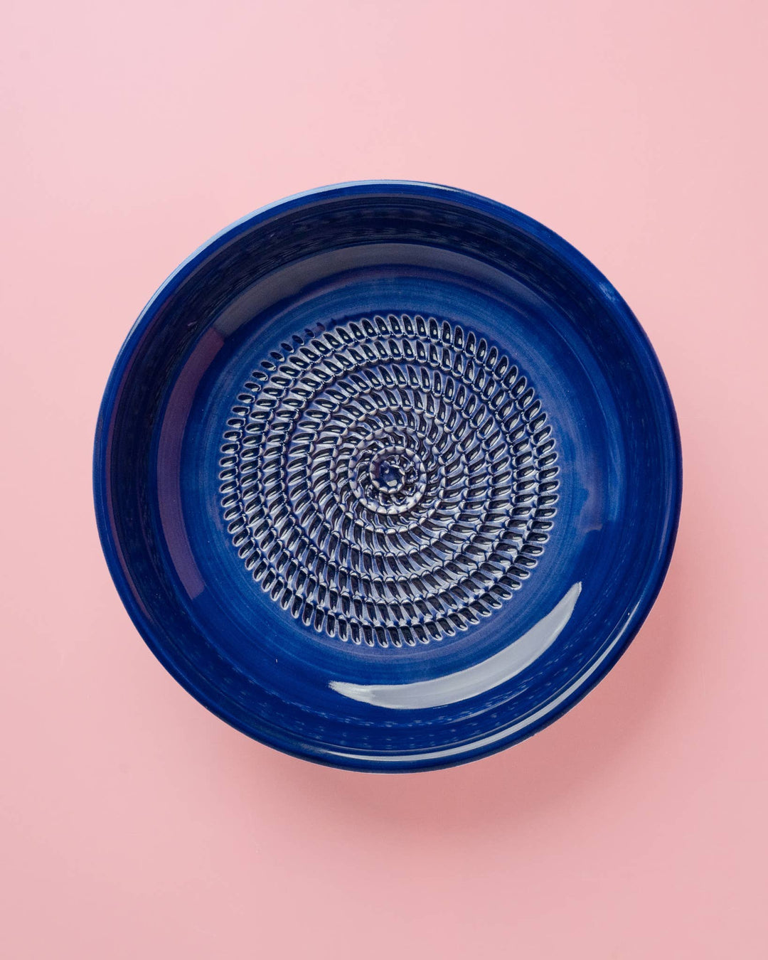 Ceramiczna miseczka do tarcia czosnku – duża (19 cm) –  niebieska - Costa Azul