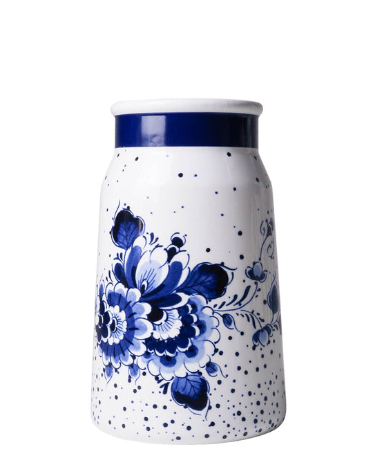Mały wazon ceramiczny Kanka Blue Dot 20 cm – Heinen Delfts Blauw