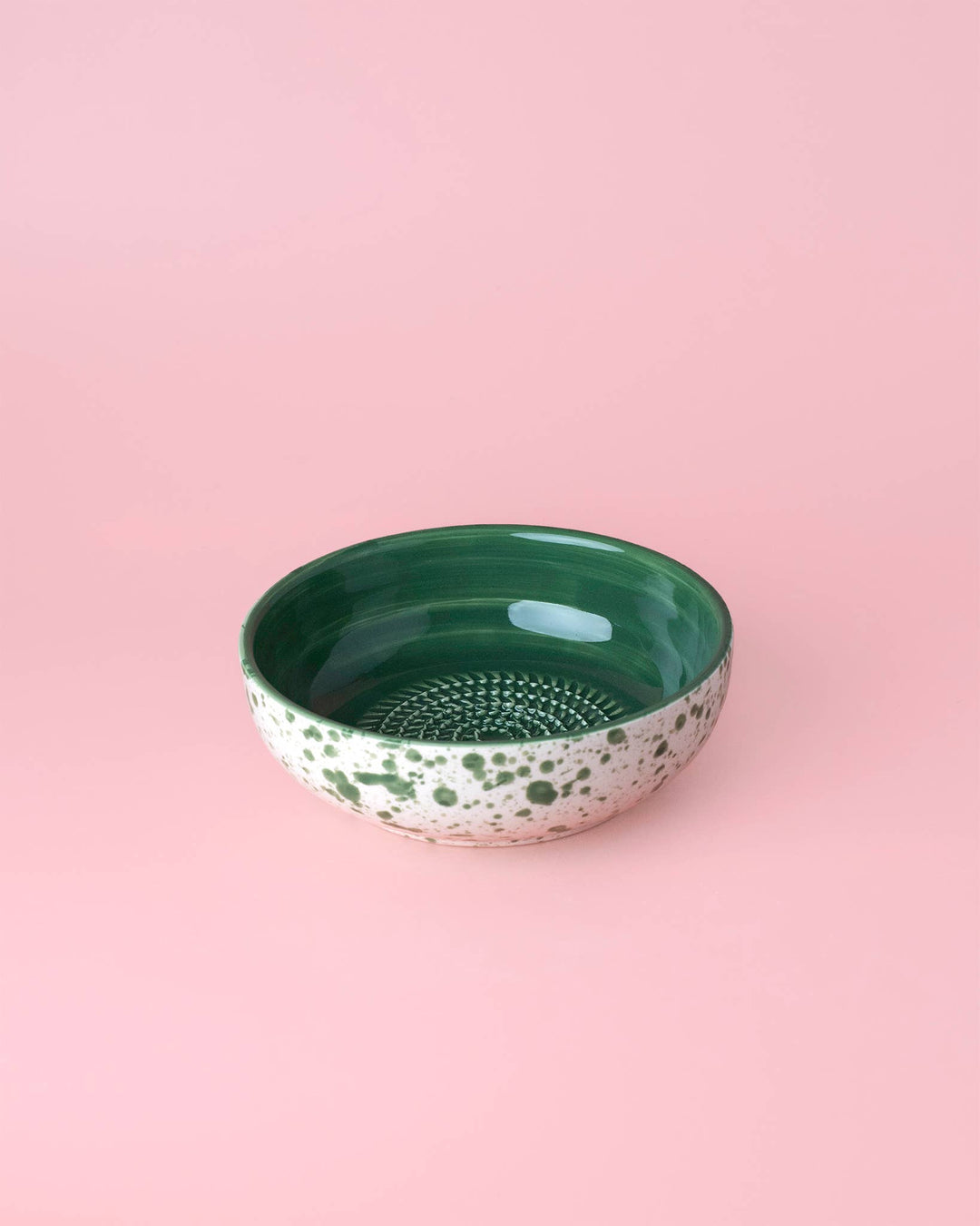 Ceramiczna miseczka do tarcia czosnku – średnia – zielona (15 cm) - Green Jade