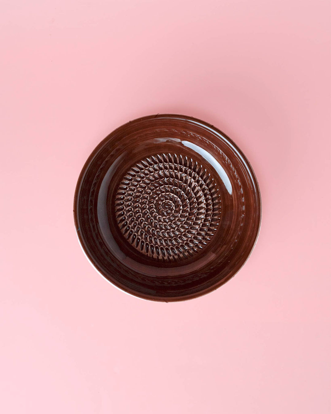 Ceramiczna miseczka do tarcia czosnku – średnia (15 cm) - brązowa - Brownie