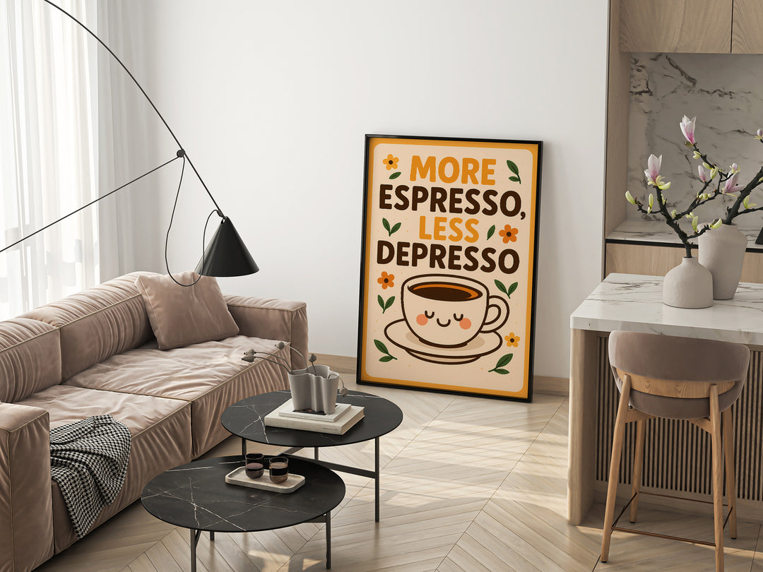 Plakat More Espresso Less Depresso - Espresso_Plakat pionowy 3.jpg