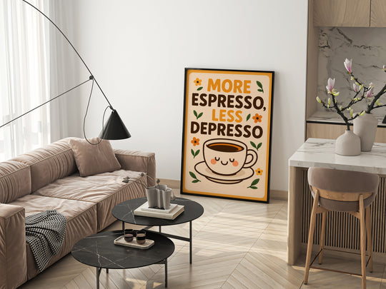 Plakat More Espresso Less Depresso - Espresso_Plakat pionowy 3.jpg
