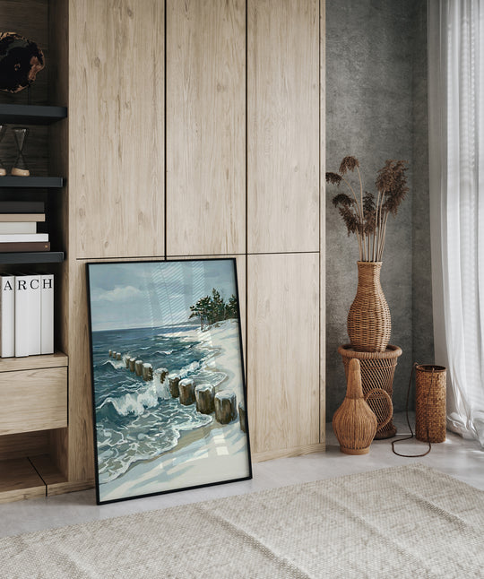 Plakat Falochrony - Morska Sceneria w Zimowej Szacie - Falochrony_Plakat pionowy.jpg