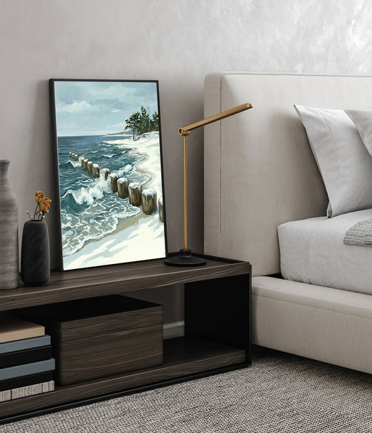 Plakat Falochrony - Morska Sceneria w Zimowej Szacie - Falochrony_Plakat pionowy 2.jpg