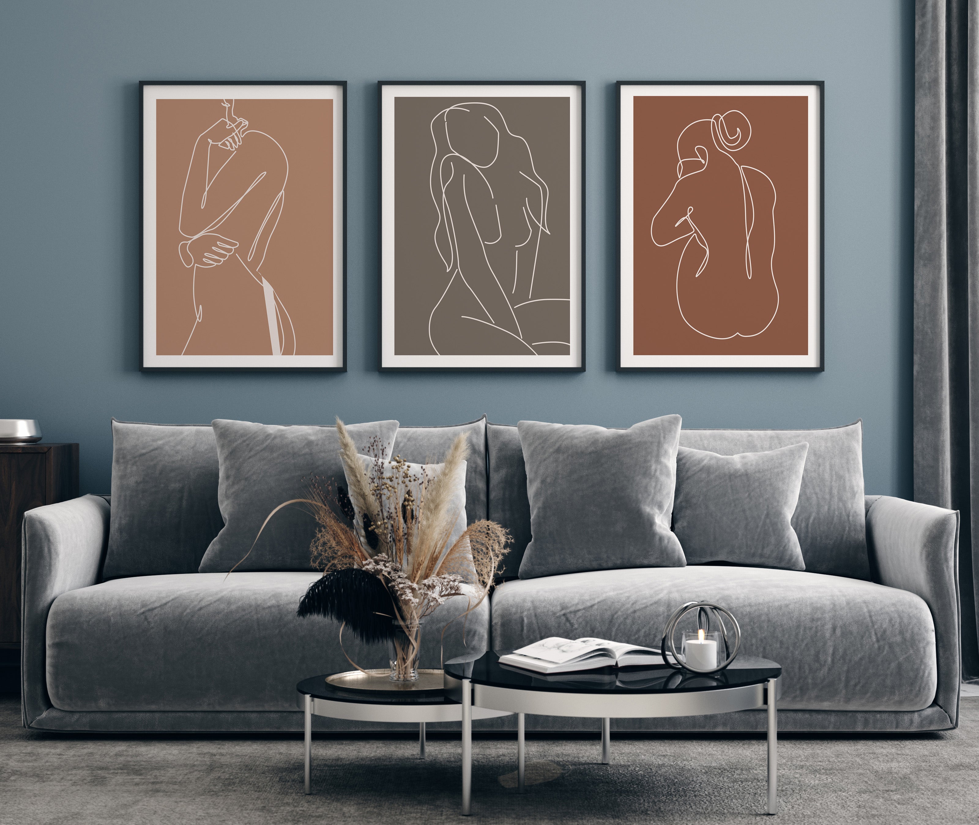 Poster Collection Abstract Women - 3 Modern Posters – Posterimo