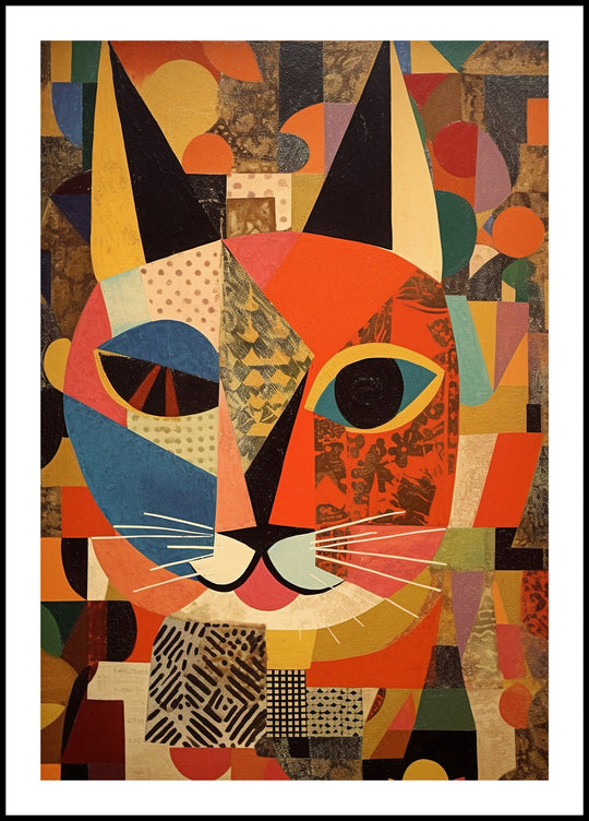 Plakat Kolorowy kot