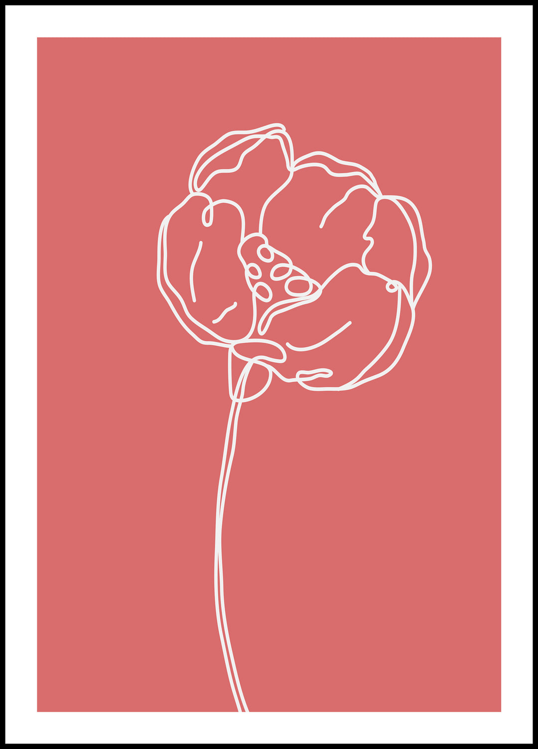 Plakat Kwiat ceglasty