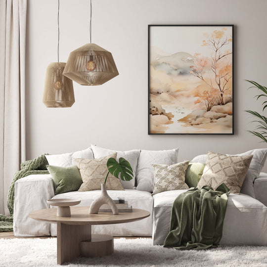 Plakat Kwiatowy Krajobraz w Pastelowych Barwach - Kwiatowy krajobraz w pastelowych barwach_Plakat pionowy 4.jpg