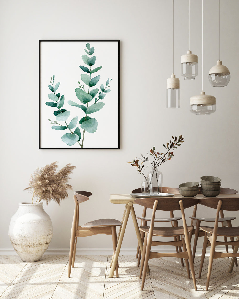 Plakat Zielony liść eukaliptusa 2