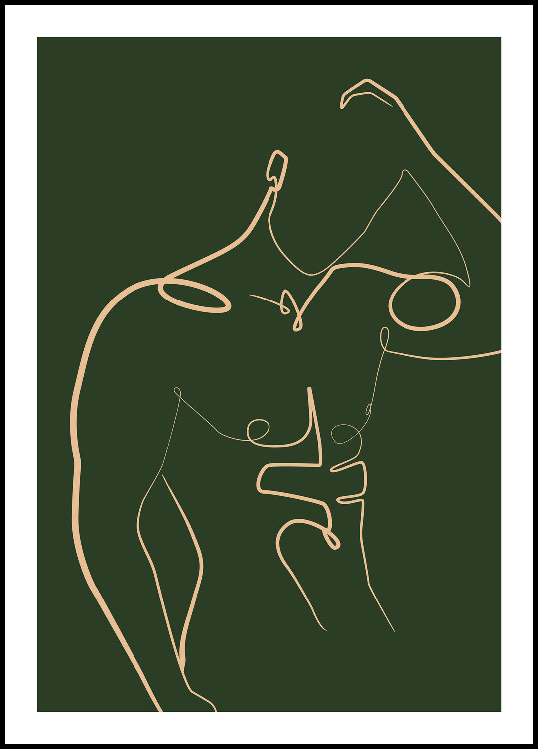 Plakat Mężczyzna w zieleni