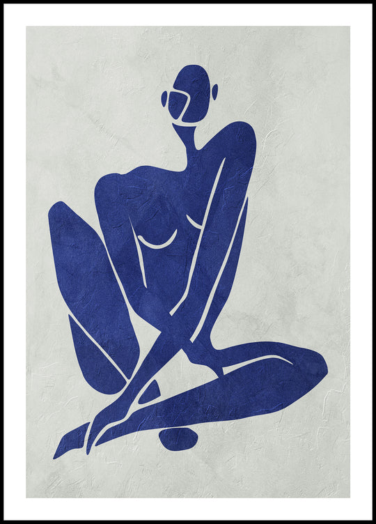 Plakat Niebieska kobieta