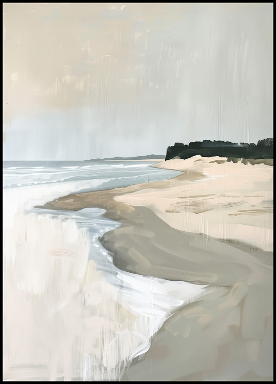 Plakat Plaża jesienią