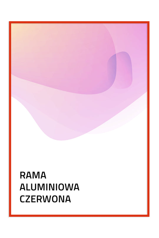 Rama aluminiowa - czerwona