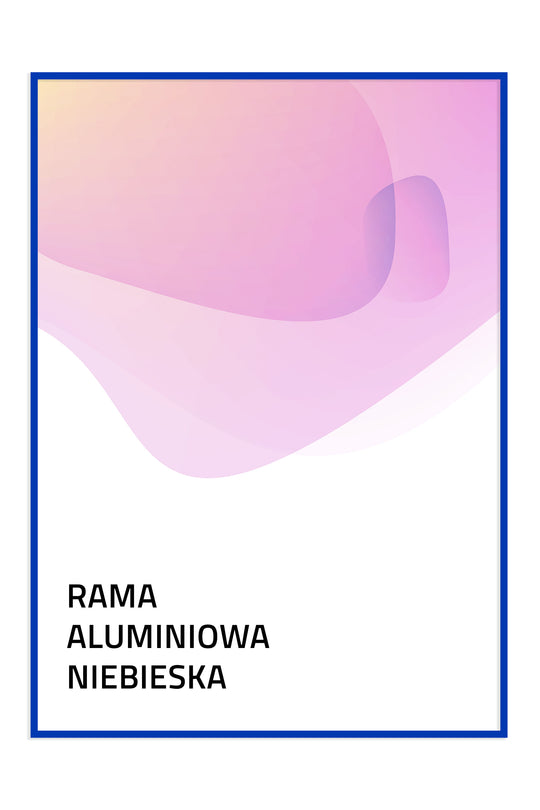 Rama aluminiowa - niebieska