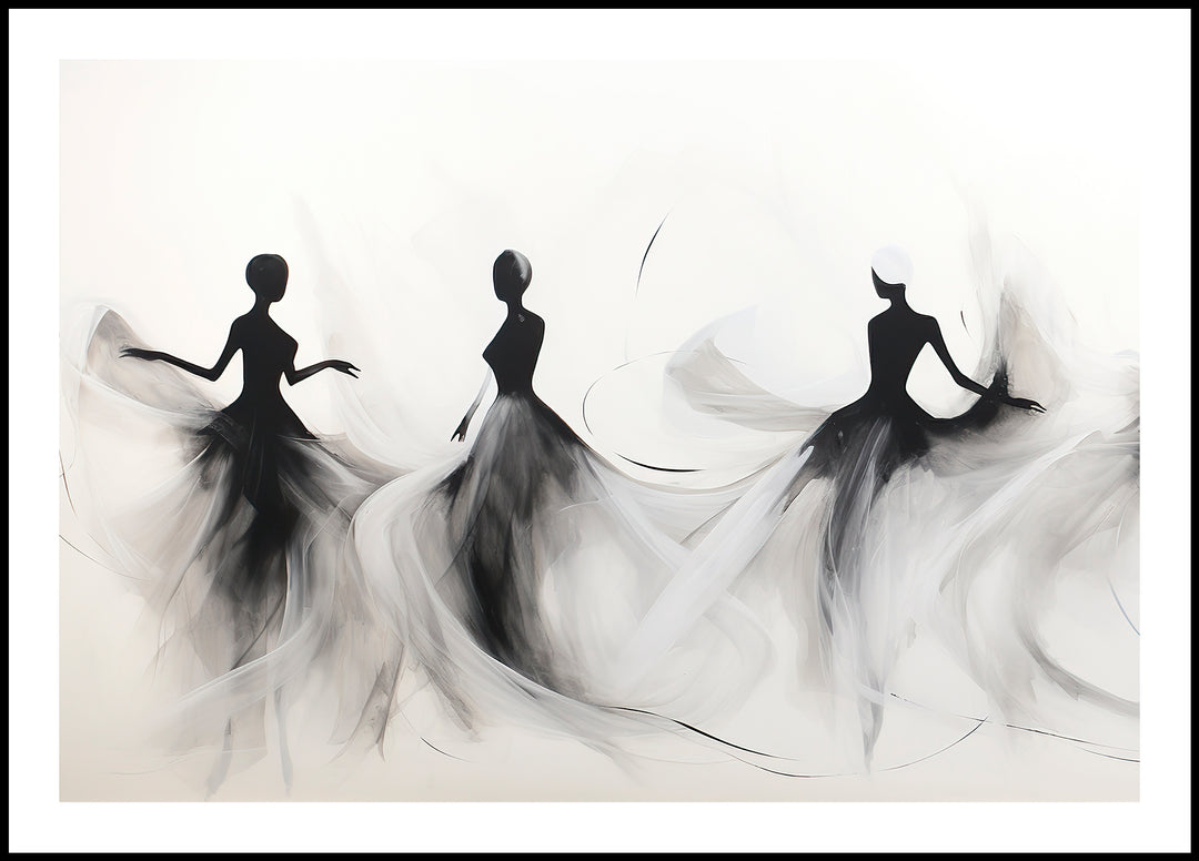 Plakat Trzy kobiety w tańcu