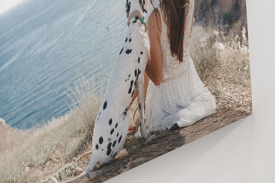 Obraz Dziewczyna z dalmatyńczykiem