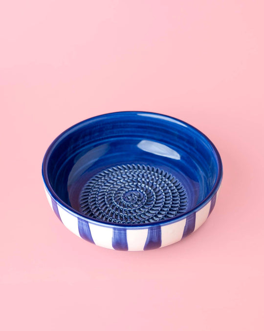 Ceramiczna miseczka do tarcia czosnku – średnia (15 cm) – niebieska - Blue Coast