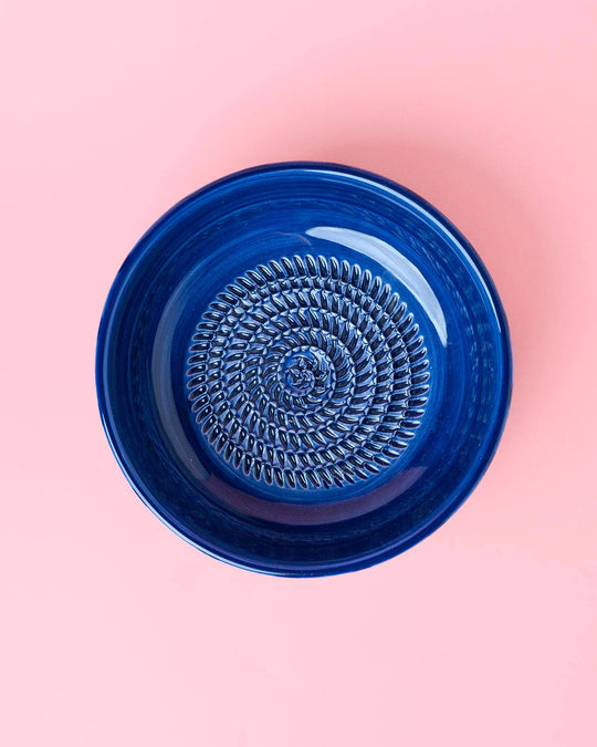 Ceramiczna miseczka do tarcia czosnku – średnia (15 cm) – niebieska - Blue Coast