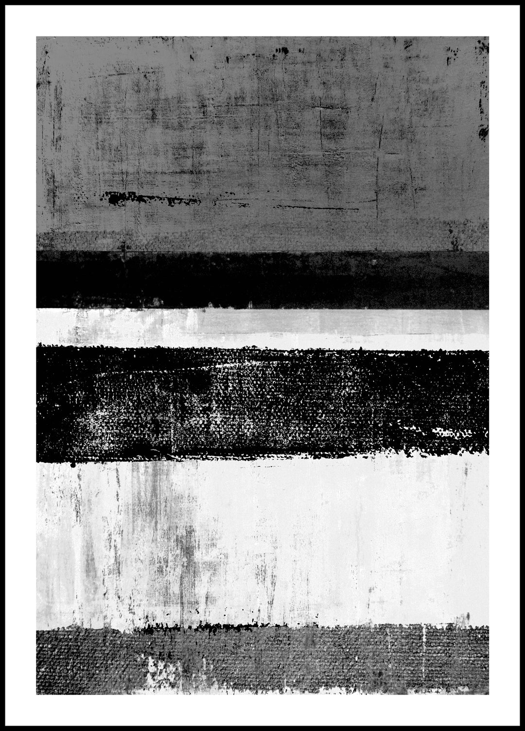Plakat Abstrakcja czarno-biała