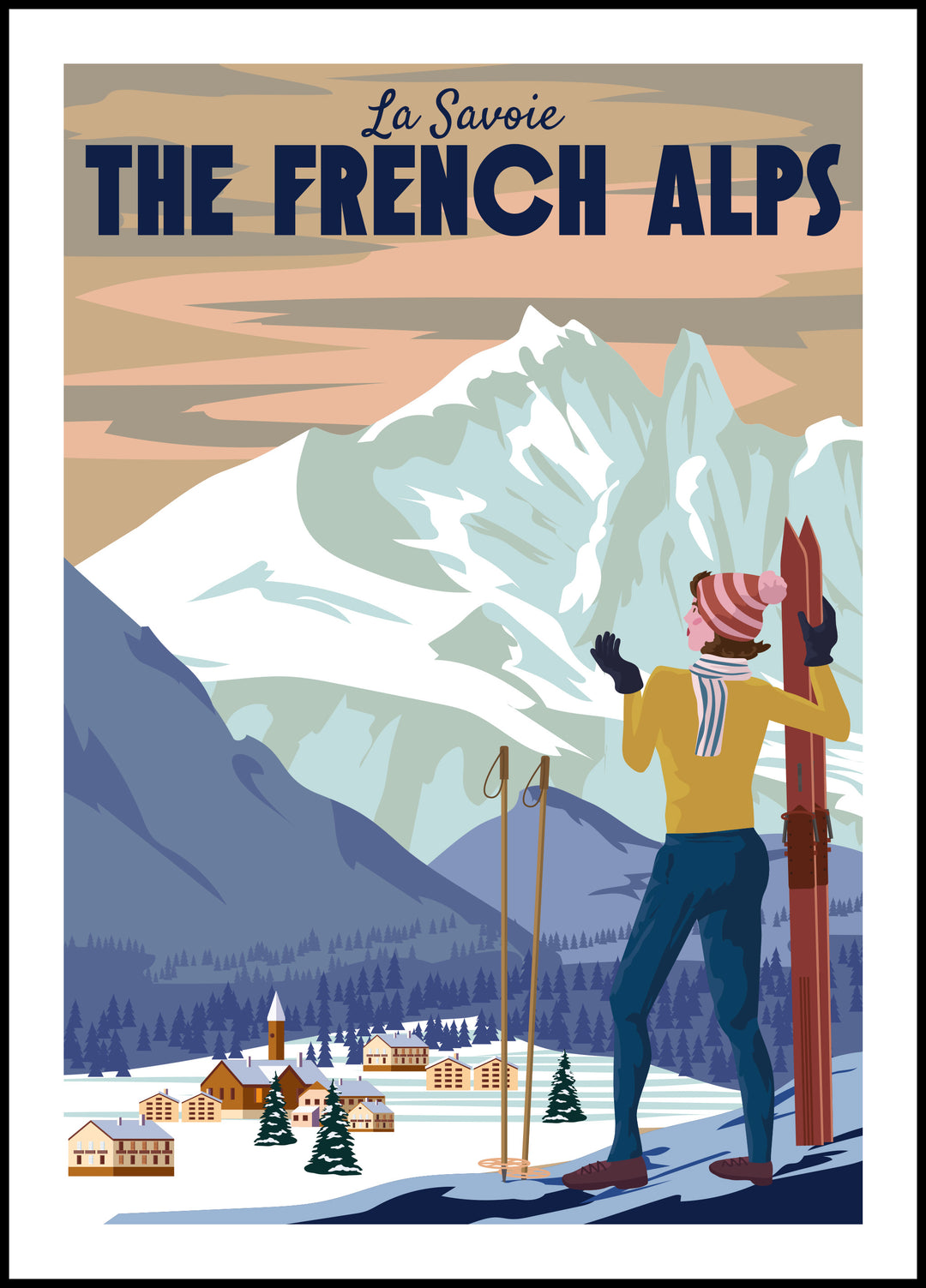 Plakat Alpy Francuskie
