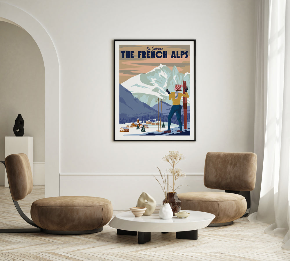 Plakat Alpy Francuskie