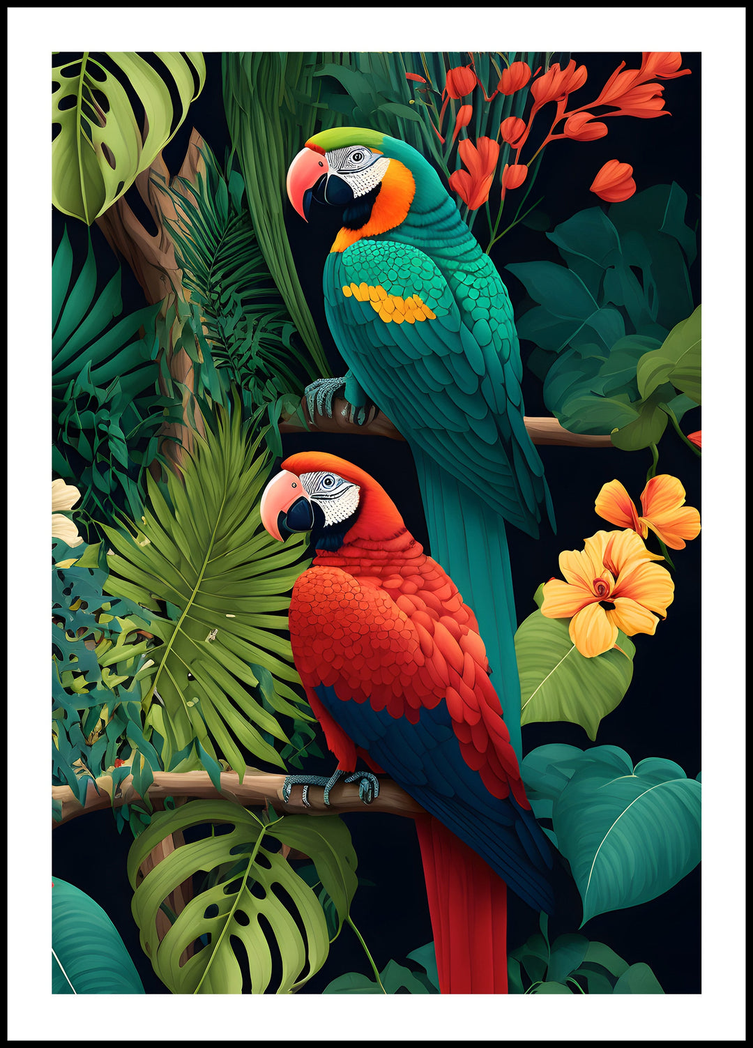 Kolekcja Plakatów - Papugi