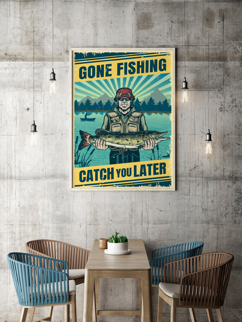 Plakat Gone Fishing
