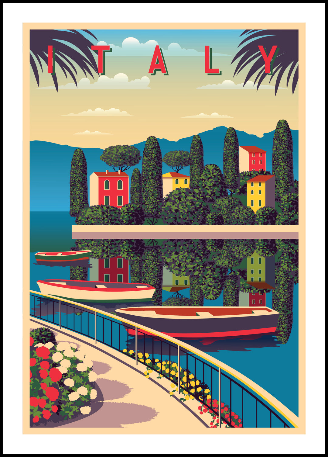 Plakat Jezioro Włochy