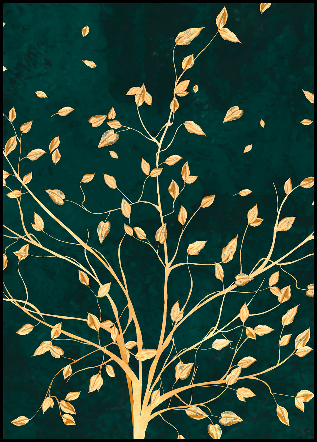 Plakat Złote drzewo